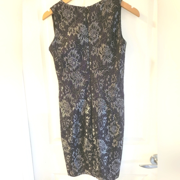 Sweet Chemise Jacquard Cocktail Dress - Picture 2 of 3